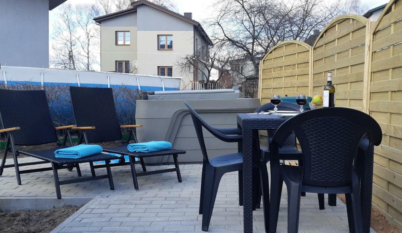 Apartments With Outdoor Spa Jacuzzi And Sauna 维尔纽斯 外观 照片